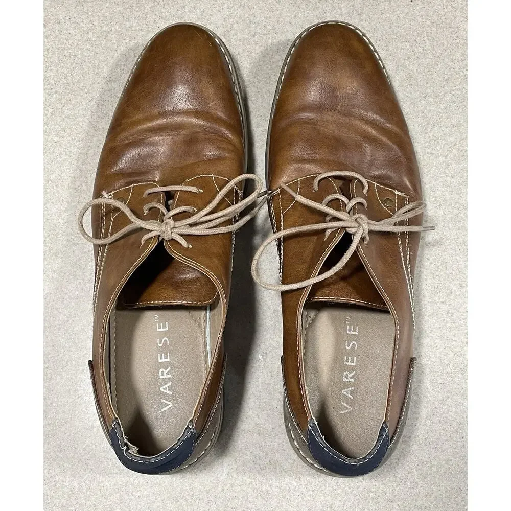 Varese NICK Men’s Size 12 Lace Up Plain Toe Oxford Dress Shoes Formal, Office